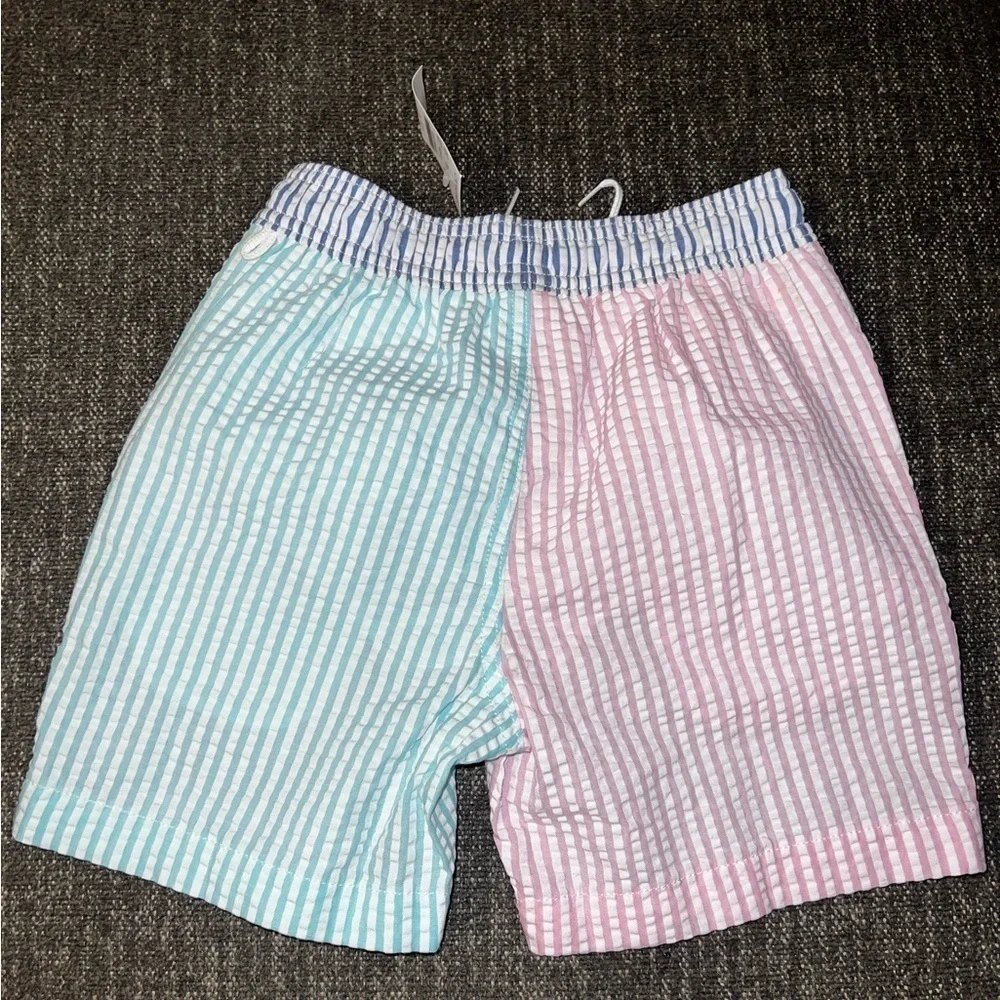 NWT Boys Seersucker Swim Trunks-Crewcuts